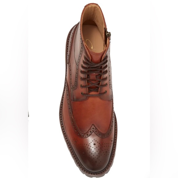 LANZA 🆕 Men’s Wingtip Boot CURATORE. Gorgeous Italian craftsmanship. Size 9 - Picture 4 of 5